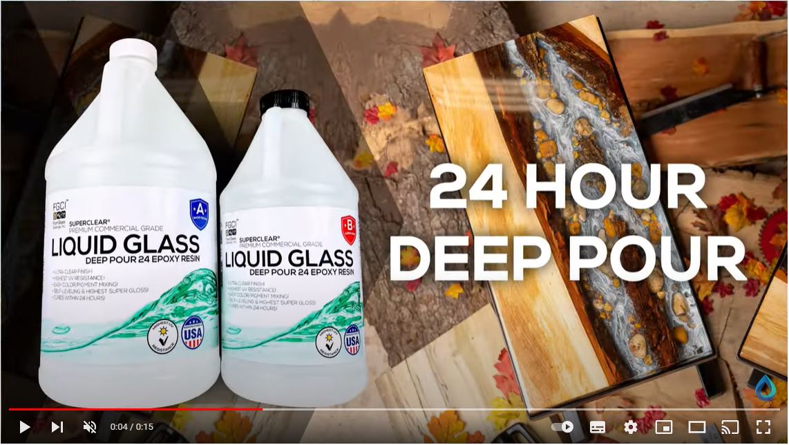 Liquid Glass 24 hour cure Video Thumnail