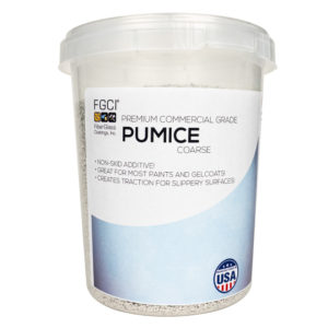 1 quart coarse Pumice additive for non skid boat flooring