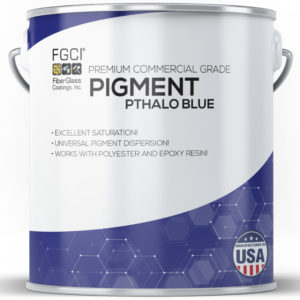 1 Quart Phthalo Blue Resin and Gelcoat Liquid Pigment Dispersion Jars