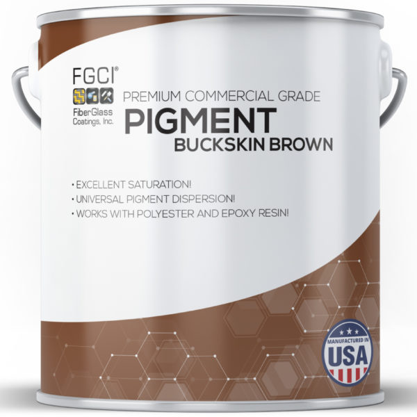 1 Quart Buckskin Brown Resin and Gelcoat Liquid Pigment Dispersion Jars