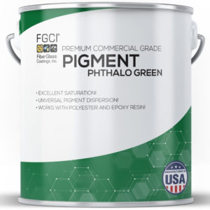 1 Quart Phthalo Green Resin and Gelcoat Liquid Pigment Dispersion Jars