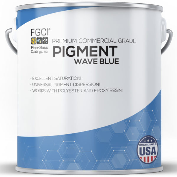 1 Quart Wave Blue Resin and Gelcoat Liquid Pigment Dispersion Jars