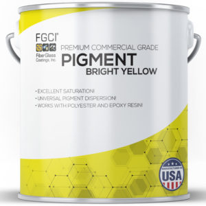 1 Quart bright yellow Resin and Gelcoat Liquid Pigment Dispersion Jars