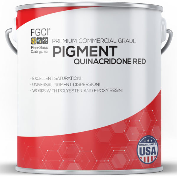1 Quart red Resin and Gelcoat Liquid Pigment Dispersion Jars