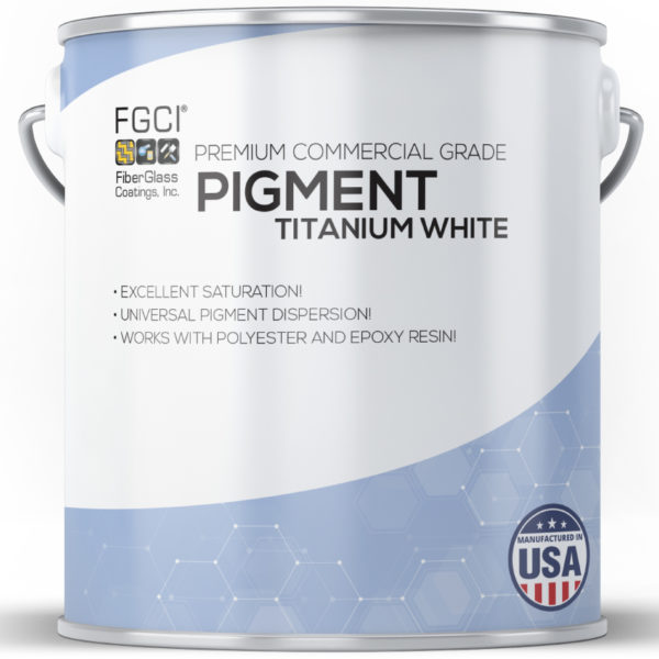 1 Quart titanium white Resin and Gelcoat Liquid Pigment Dispersion Jars