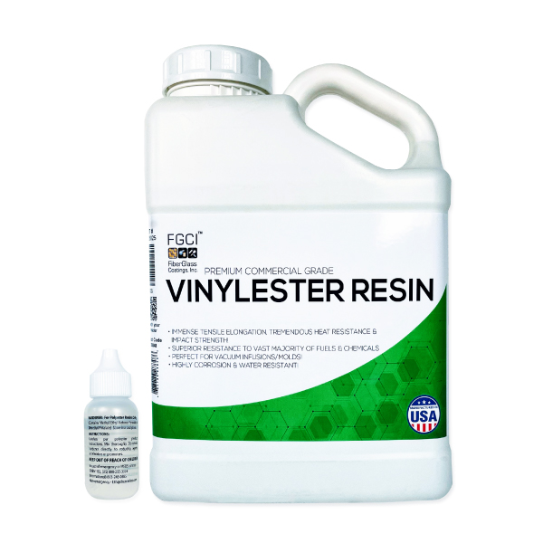 1 Gallon Kit of Vinyl Ester Fiberglass Polyester Resin