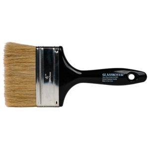 4” GlassKoter White Bristle Brush- Resin Resistant