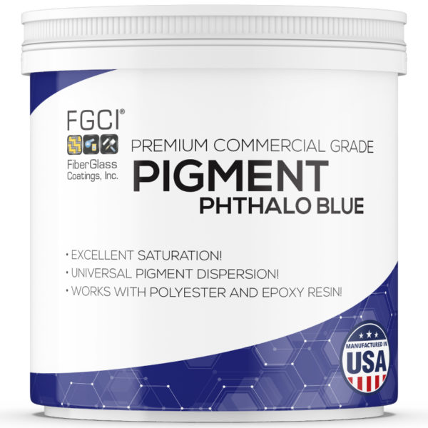 4oz phthalo blue Resin and Gelcoat Liquid Pigment Dispersion Jars