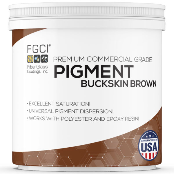 4oz buckskin brown Resin and Gelcoat Liquid Pigment Dispersion Jars