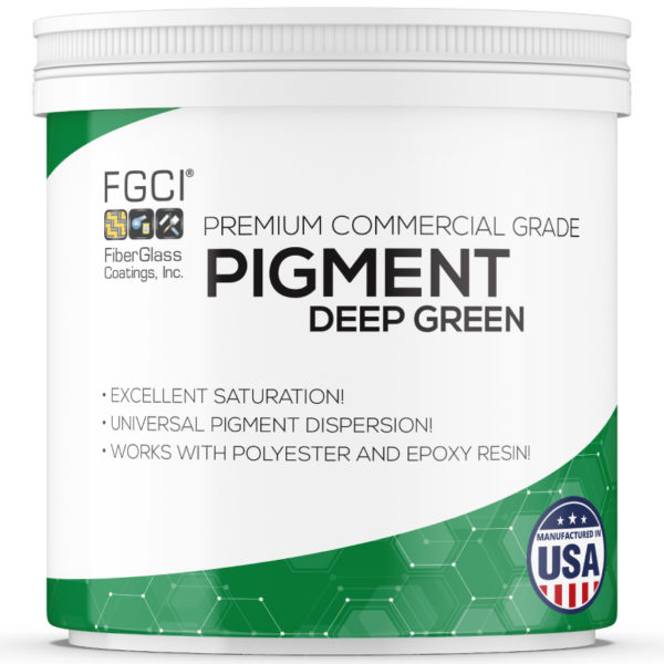 4oz deep green Resin and Gelcoat Liquid Pigment Dispersion Jars
