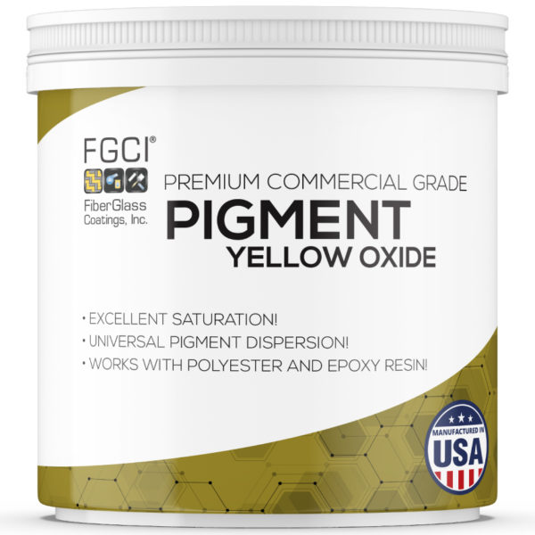 4oz yellow oxide Resin and Gelcoat Liquid Pigment Dispersion Jars