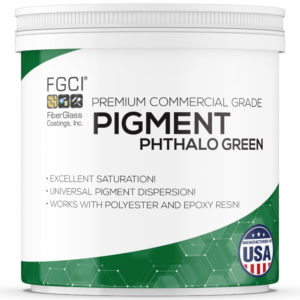 4oz phthalo green Resin and Gelcoat Liquid Pigment Dispersion Jars