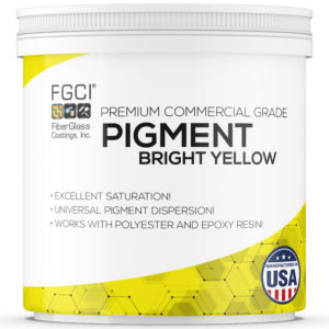 4oz yellow Resin and Gelcoat Liquid Pigment Dispersion Jars
