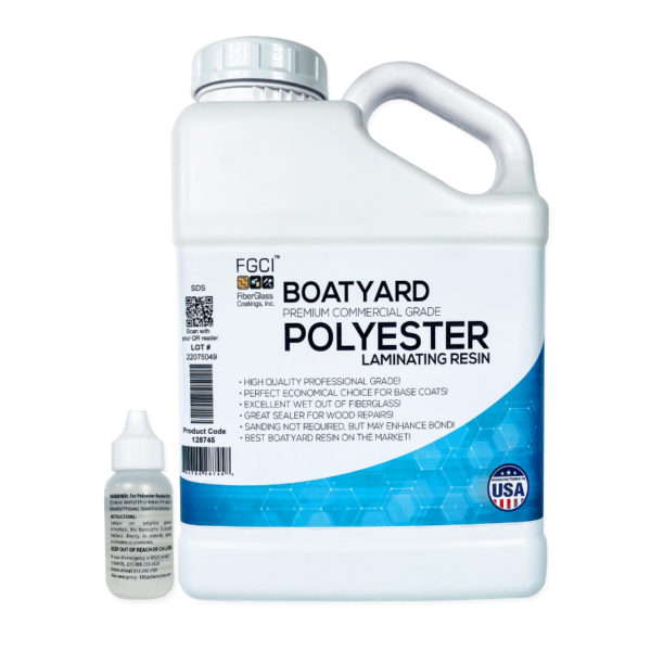 1 Gallon of Boatyard Fiberglass Polyester resin, which is an economical resin for above the waterline applications.