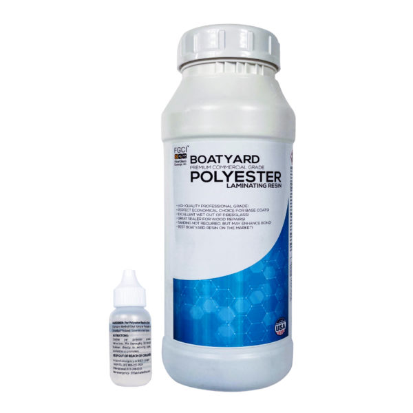 1 Quart of Boatyard Fiberglass Polyester resin, which is an economical resin for above the waterline applications.