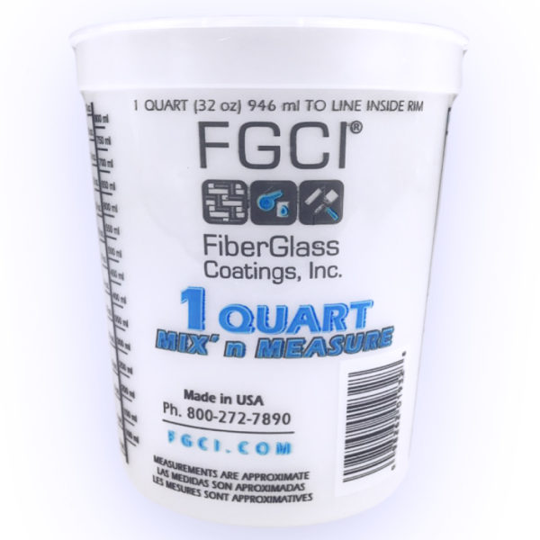 1 quart Low density polyethylene mix and measure cup