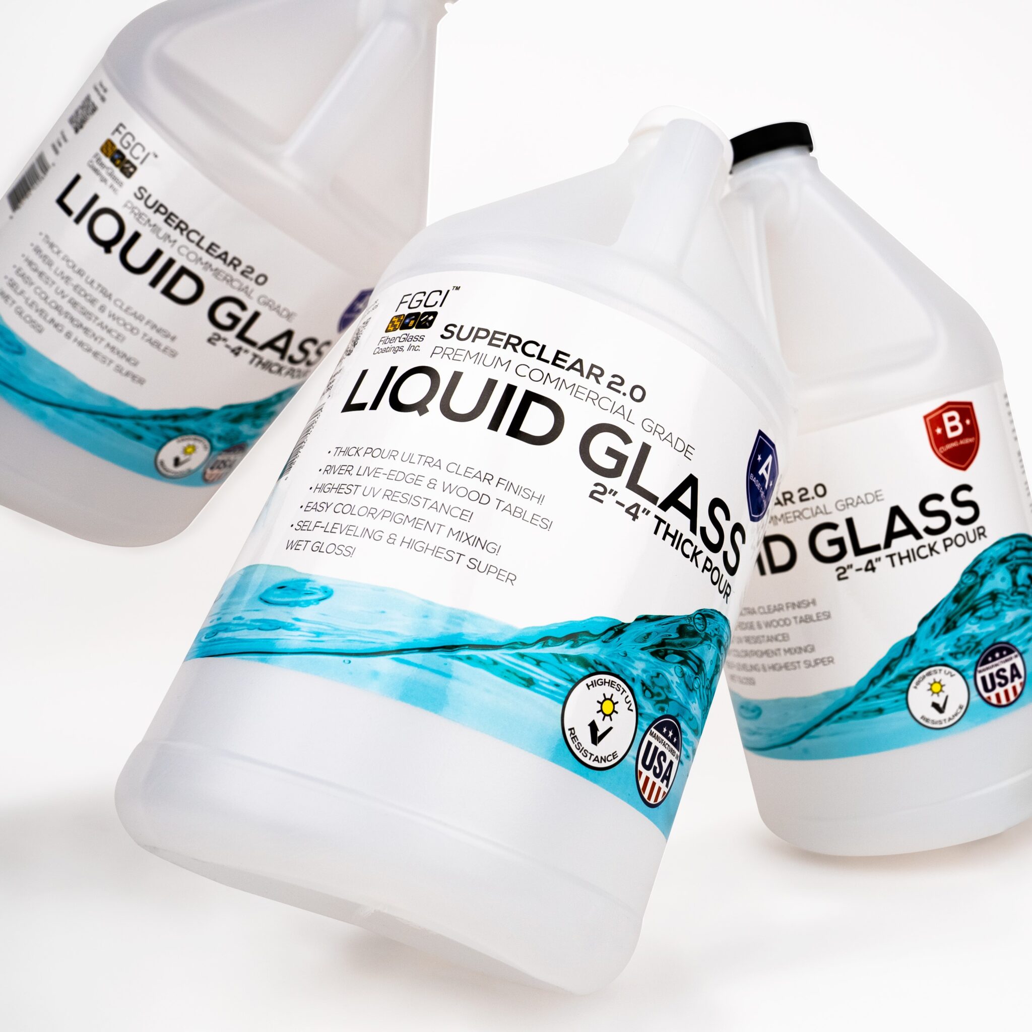 Liquid Glass Deep Pour Epoxy 2:1 - Up to 2